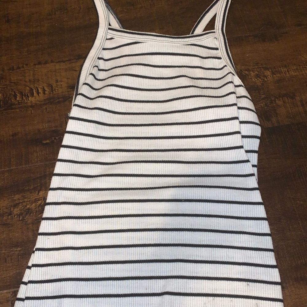 black and white shirt